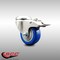 Service Caster 3 Inch 316SS Blue Polyurethane Swivel Bolt Hole Caster with Total Lock Brake SCC-SS316BHTTL20S314-PPUB-BLUE - alternate 3